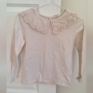 H&M Cream Collared Shirt, age 8-10